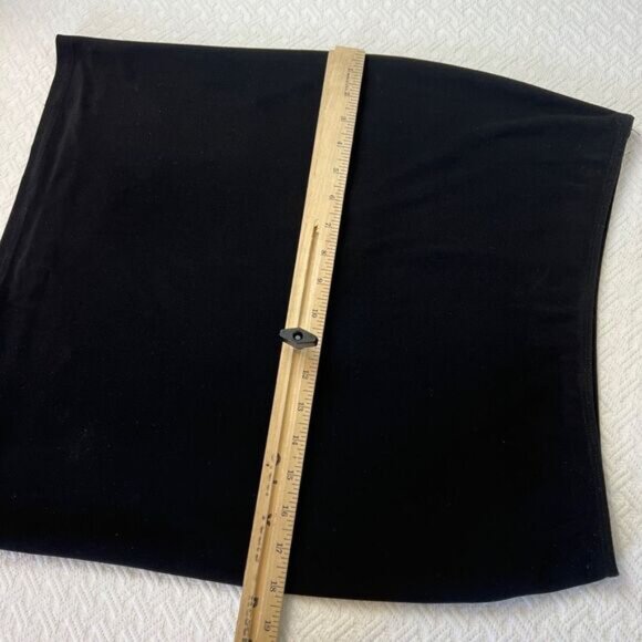 Vintage Joseph Ribkoff Women's Size Medium Black A Line Lined Mini Skirt Stretch - Picture 10 of 12